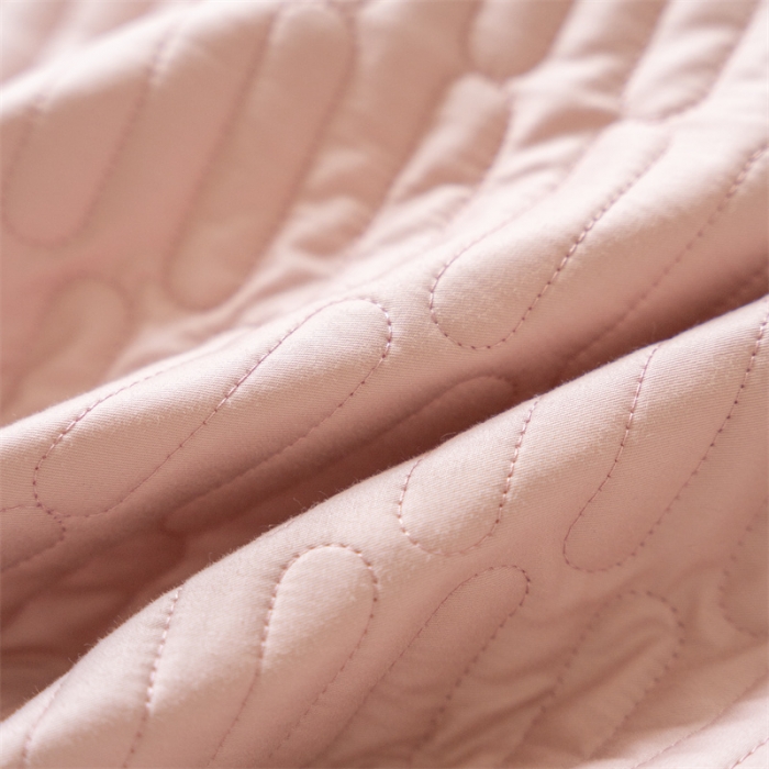 91家纺网 家纺一手货源 找家纺 三味舒屋 2024新款全棉夹棉条纹床笠 粉色