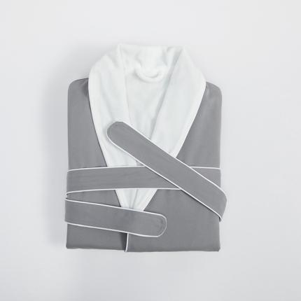 91家纺网 家纺一手货源 找家纺 安力森/诚臻酒店用品 25新款多色双层浴袍 商务灰 