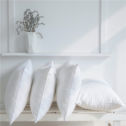 91家纺网 家纺一手货源 找家纺 全棉羽丝绒枕芯慢回弹酒店枕头 立体高弹棉酒店枕芯