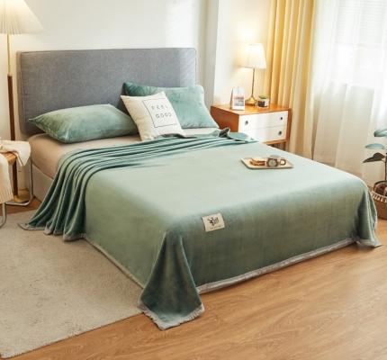 91家纺网 家纺一手货源 找家纺 （总）宅部落 新款云貂绒毯子300克毛毯法莱绒盖毯牛奶绒毛毯