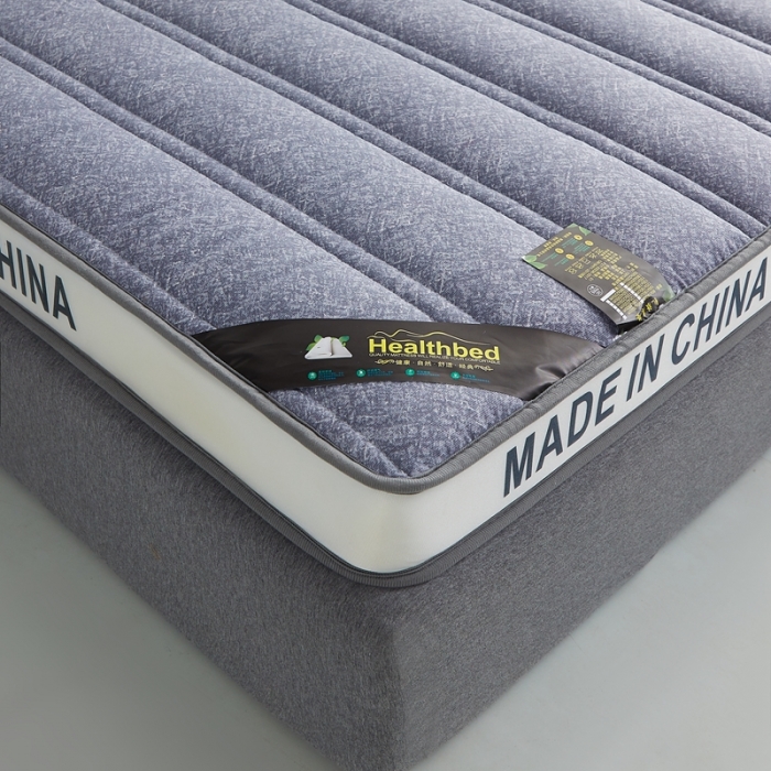 91家纺网 家纺一手货源 找家纺 优莱床垫 2022羊羔绒乳胶床垫 乳胶棉麻针织灰（6cm）