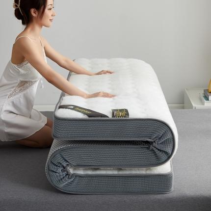 优莱床垫 羊羔绒乳胶床垫 乳胶暖绒仿羊毛白色（6cm）