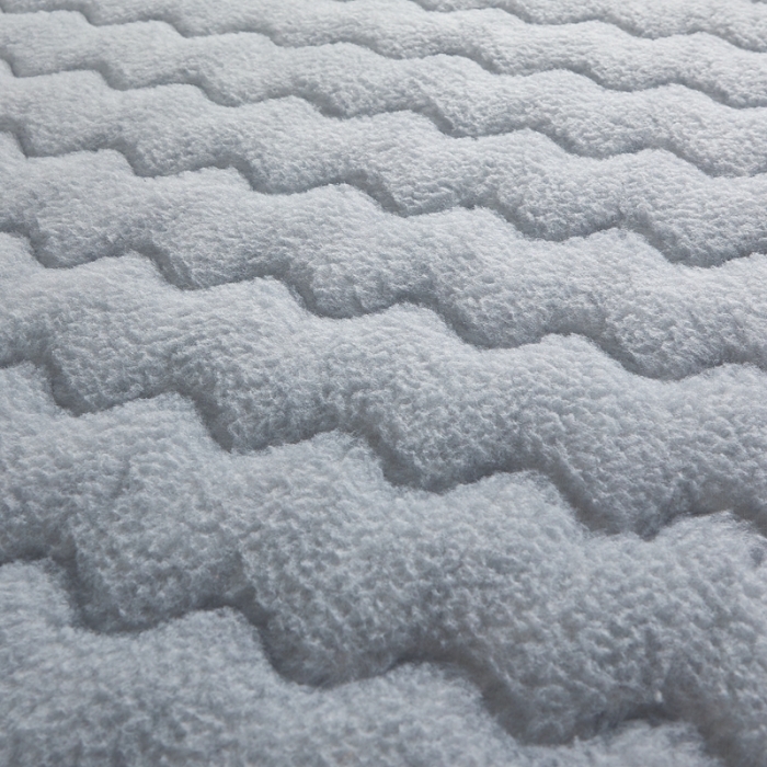 91家纺网 家纺一手货源 找家纺 优莱床垫 羊羔绒乳胶床垫 乳胶暖绒仿羊毛灰色（6cm）