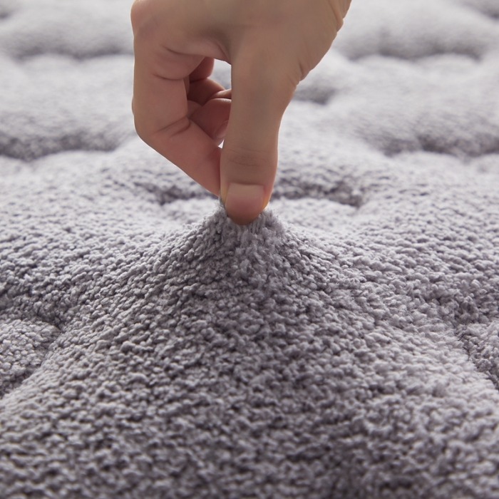 91家纺网 家纺一手货源 找家纺 优莱床垫2022羊羔绒乳胶床垫乳胶羊羔绒蝴蝶灰色（10cm）