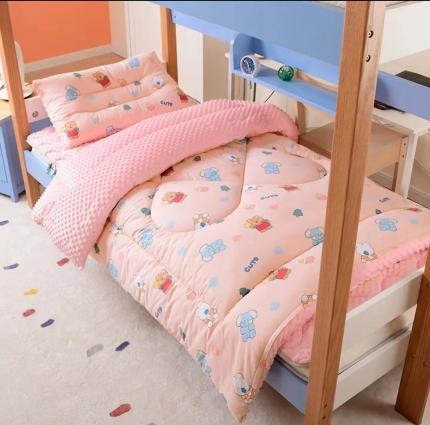 91家纺网 家纺一手货源 找家纺 安力森/诚臻酒店用品 2023新款学生被子豆豆成人款冬季加厚保暖豆豆被 动物园