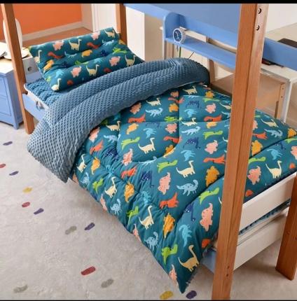 91家纺网 家纺一手货源 找家纺 安力森/诚臻酒店用品 2023新款学生被子豆豆成人款冬季加厚保暖豆豆被 恐龙世界