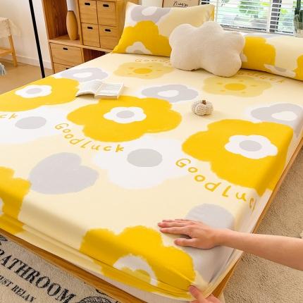 91家纺网 家纺一手货源 找家纺 芃成 2022新款全棉磨毛单床笠婉然