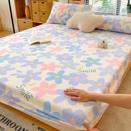 91家纺网 家纺一手货源 找家纺 芃成 2022新款全棉磨毛单床笠花季