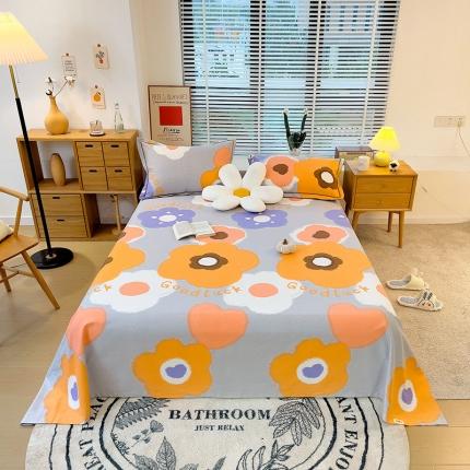 91家纺网 家纺一手货源 找家纺 （总）芃成 2022新款全棉磨毛单床单