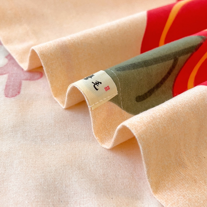 91家纺网 家纺一手货源 找家纺 芃成 2022新款全棉磨毛单床单 红双喜