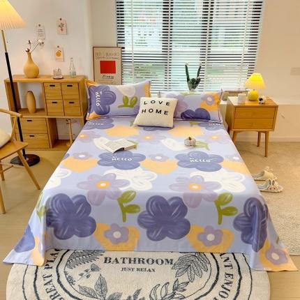 芃成 2022新款全棉磨毛单床单 花花物语