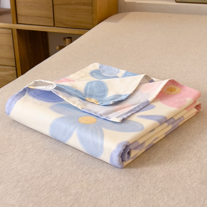 91家纺网 家纺一手货源 找家纺 芃成 2022新款全棉磨毛单床单 花季