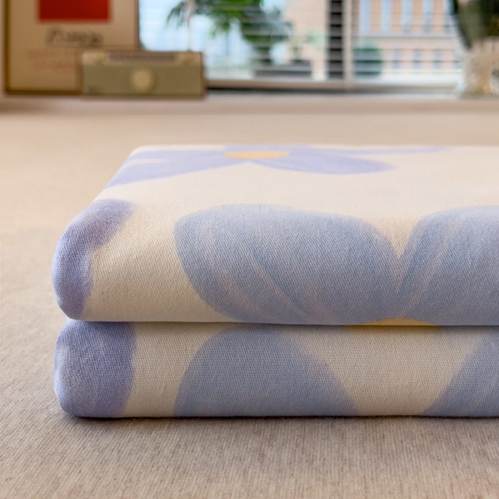 91家纺网 家纺一手货源 找家纺 芃成 2022新款全棉磨毛单床单 花季