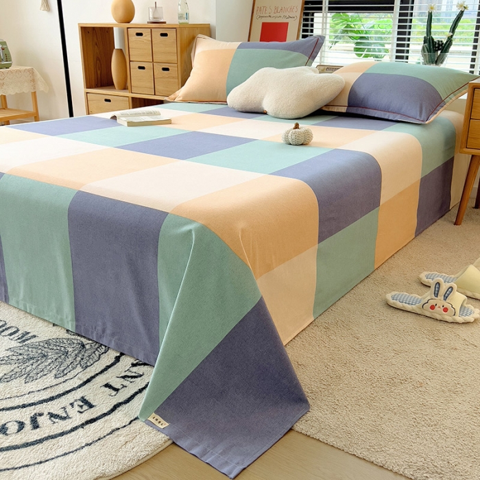 91家纺网 家纺一手货源 找家纺 芃成 2022新款全棉磨毛单床单 极简主义