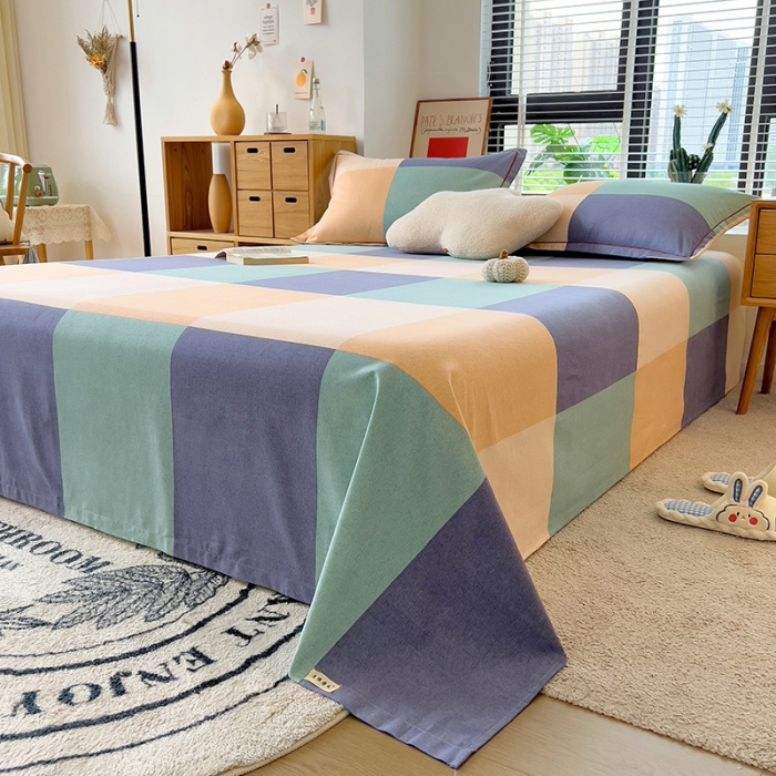 91家纺网 家纺一手货源 找家纺 芃成 2022新款全棉磨毛单床单 极简主义