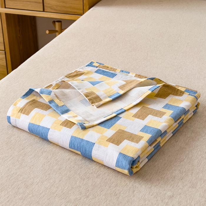 91家纺网 家纺一手货源 找家纺 芃成 2022新款全棉磨毛单床单 几何世界