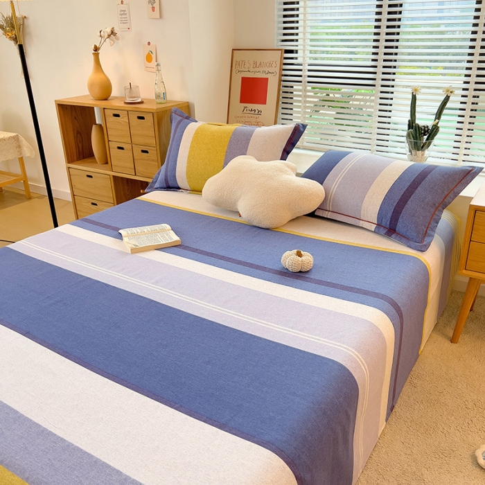 91家纺网 家纺一手货源 找家纺 芃成 2022新款全棉磨毛单床单 简约风尚