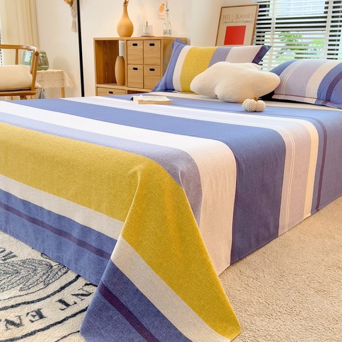 91家纺网 家纺一手货源 找家纺 芃成 2022新款全棉磨毛单床单 简约风尚