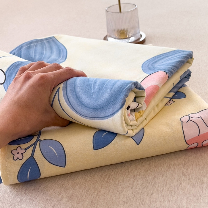 91家纺网 家纺一手货源 找家纺 芃成 2022新款全棉磨毛单床单 快乐时光