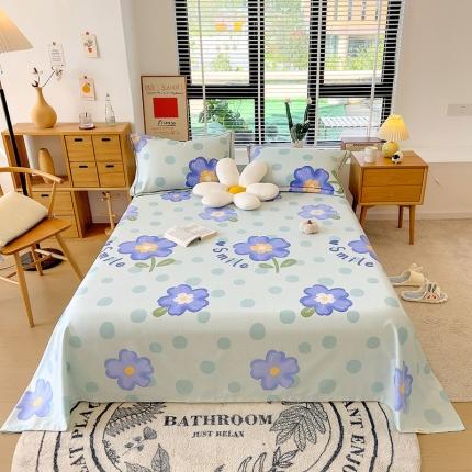 芃成 2022新款全棉磨毛单床单 流星花园 紫