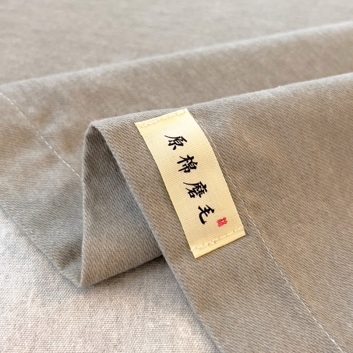 91家纺网 家纺一手货源 找家纺 芃成 2022新款全棉磨毛单床单 浅灰