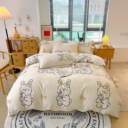 91家纺网 家纺一手货源 找家纺 （总）芃成 2022新款全棉磨毛四件套