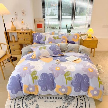 91家纺网 家纺一手货源 找家纺 （总）芃成 2022新款全棉磨毛四件套