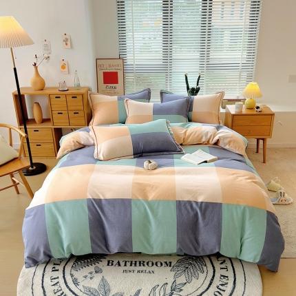 91家纺网 家纺一手货源 找家纺 （总）芃成 2022新款全棉磨毛四件套