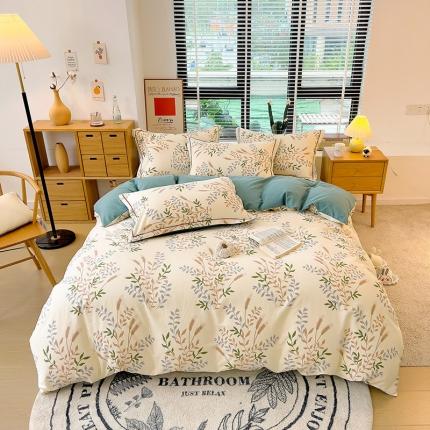 91家纺网 家纺一手货源 找家纺 （总）芃成 2022新款全棉磨毛四件套