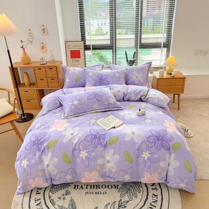 91家纺网 家纺一手货源 找家纺 （总）芃成 2022新款全棉磨毛四件套