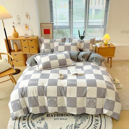 91家纺网 家纺一手货源 找家纺 （总）芃成 2022新款全棉磨毛四件套