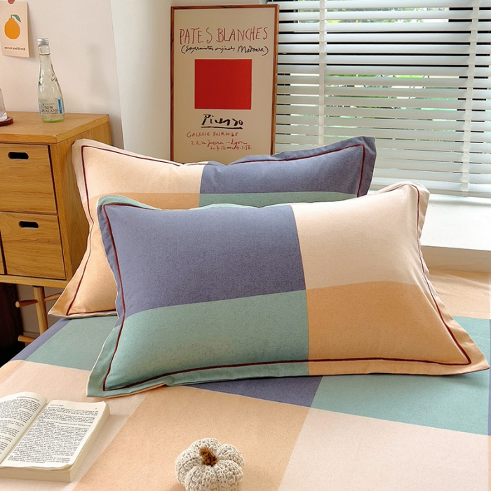 91家纺网 家纺一手货源 找家纺 芃成 2022新款全棉磨毛四件套 极简主义