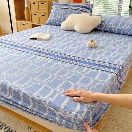 芃成 2022新款全棉磨毛单床笠小时光 蓝