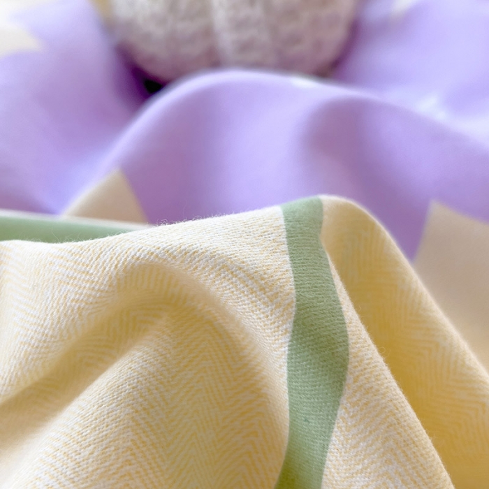 91家纺网 家纺一手货源 找家纺 芃成 2022新款全棉磨毛被套 爱在花海 紫