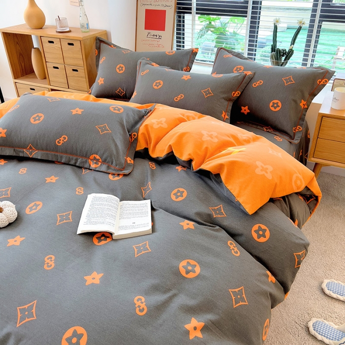 91家纺网 家纺一手货源 找家纺 芃成 2022新款全棉磨毛被套 布莱迪