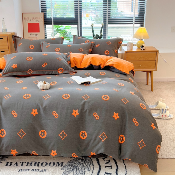 91家纺网 家纺一手货源 找家纺 芃成 2022新款全棉磨毛被套 布莱迪