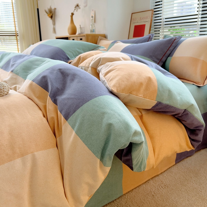 91家纺网 家纺一手货源 找家纺 芃成 2022新款全棉磨毛被套 极简主义