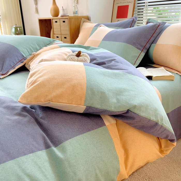 91家纺网 家纺一手货源 找家纺 芃成 2022新款全棉磨毛被套 极简主义