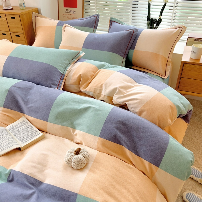 91家纺网 家纺一手货源 找家纺 芃成 2022新款全棉磨毛被套 极简主义