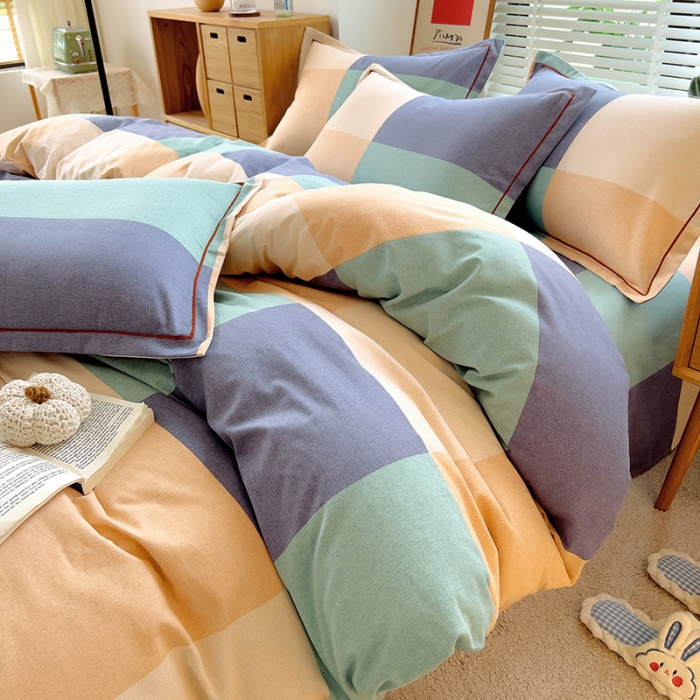 91家纺网 家纺一手货源 找家纺 芃成 2022新款全棉磨毛被套 极简主义