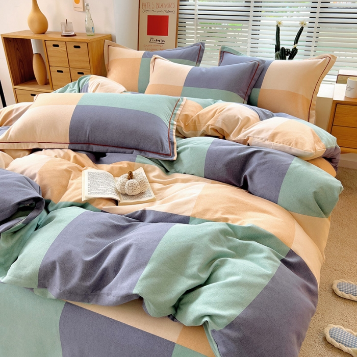 91家纺网 家纺一手货源 找家纺 芃成 2022新款全棉磨毛被套 极简主义