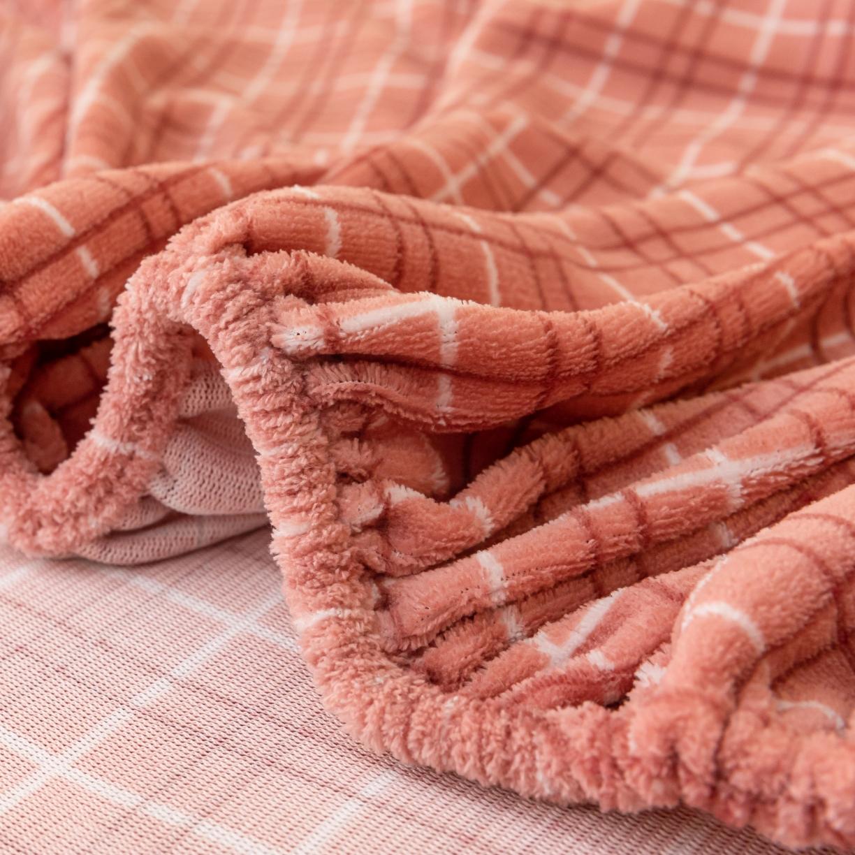 91家纺网 家纺一手货源 找家纺 春寻家纺 2022新款加厚牛奶绒床笠 豆沙格