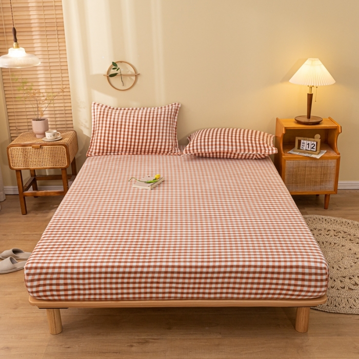 91家纺网 家纺一手货源 找家纺 春寻家纺 2022新款加厚牛奶绒床笠 玉小格