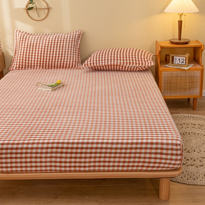 91家纺网 家纺一手货源 找家纺 春寻家纺 2022新款加厚牛奶绒床笠 玉小格