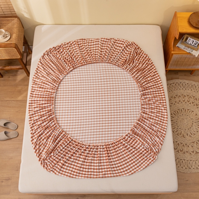 91家纺网 家纺一手货源 找家纺 春寻家纺 2022新款加厚牛奶绒床笠 玉小格