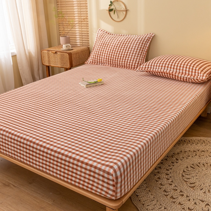 91家纺网 家纺一手货源 找家纺 春寻家纺 2022新款加厚牛奶绒床笠 玉小格