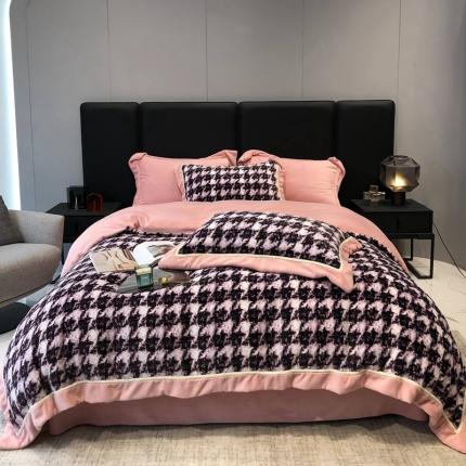 91家纺网 家纺一手货源 找家纺 （总）太古汇 2022新款牛奶绒印花四件套-托特系列