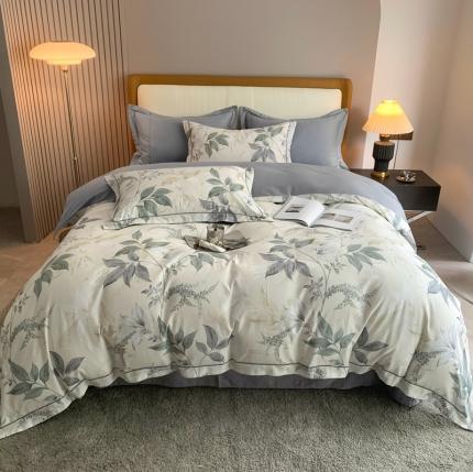 91家纺网 家纺一手货源 找家纺 （总）顾家家居 2023新款100支数码印花磨毛四件套