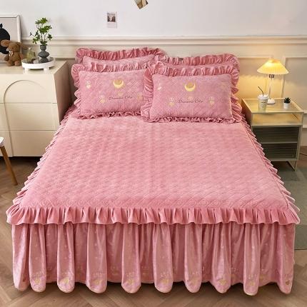 91家纺网 家纺一手货源 找家纺 (总) 宜凡家纺 2022新款A类婴儿绒床裙星悦系列三件套