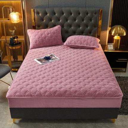 91家纺网 家纺一手货源 找家纺 （总）纤雅床笠 2024新款230g牛奶绒大豆夹棉床笠